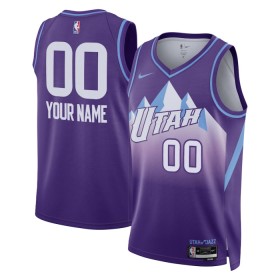 Maillot NBA Utah Jazz Personnalisable Nike 2024-25 City Edition Violet Swingman - Homme